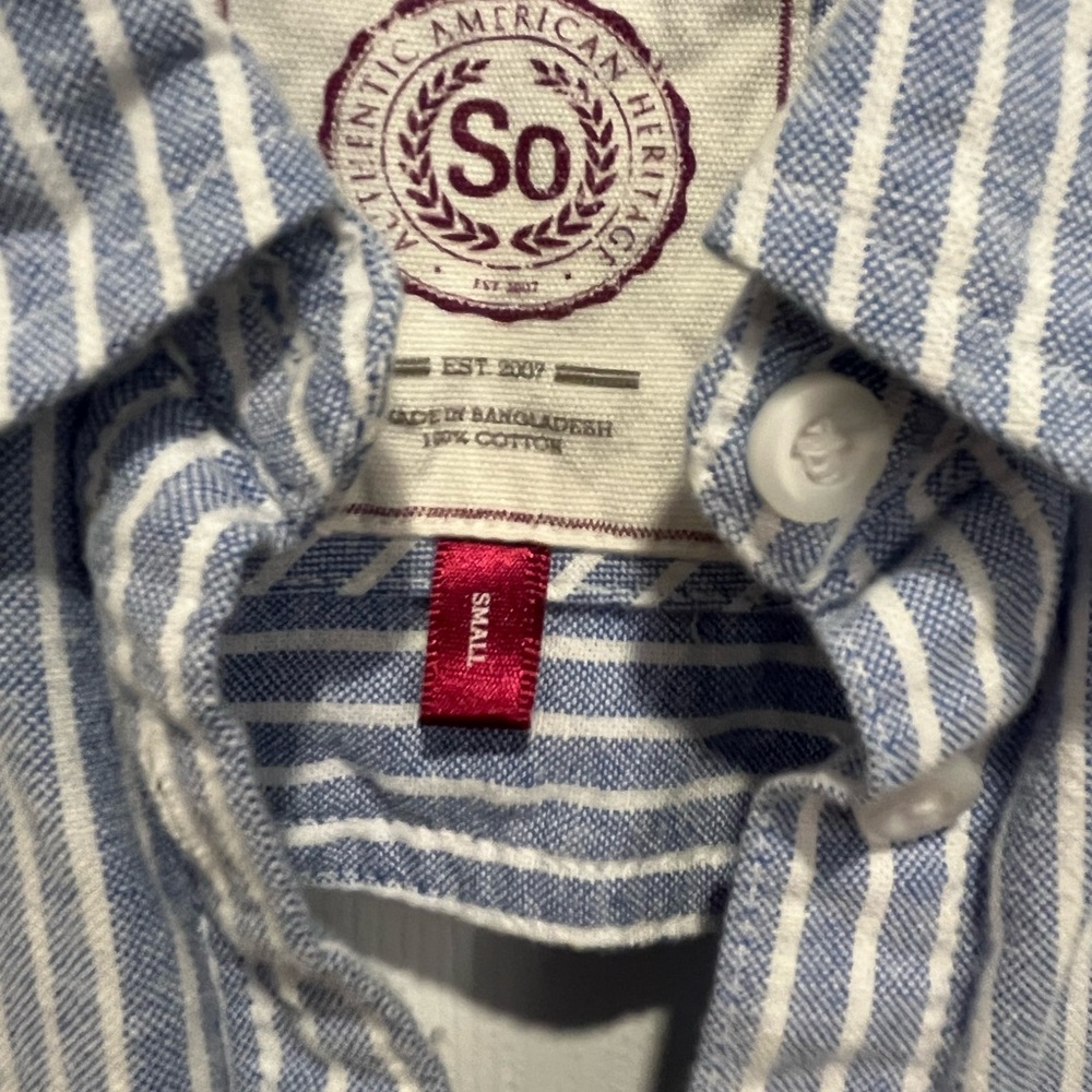 Juniors' SO® Chambray Shirtdress - Picture 4 of 6